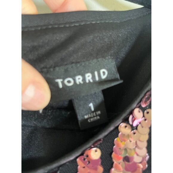 Torrid Multicolor Sequin Midi Dress - Picture 2 of 13